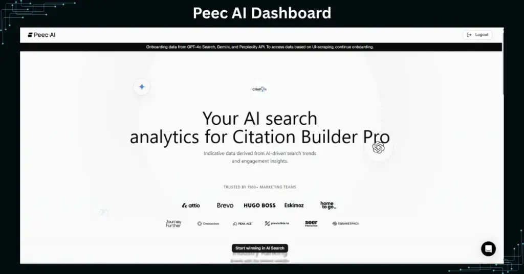 Peec.ai Dashboard